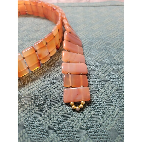 Polished Carnelian Agate Belt and Buckle  48 inches by 1 inch Very Rare main image 4